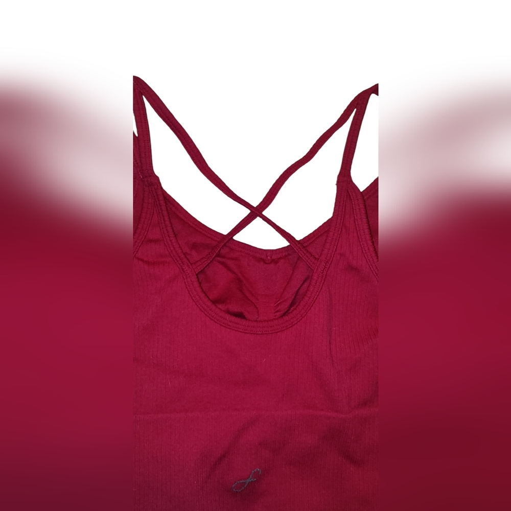 Freely Red Women's Darlene Seamless Sports Bra Low Support Size Medium - Picture 3 of 10